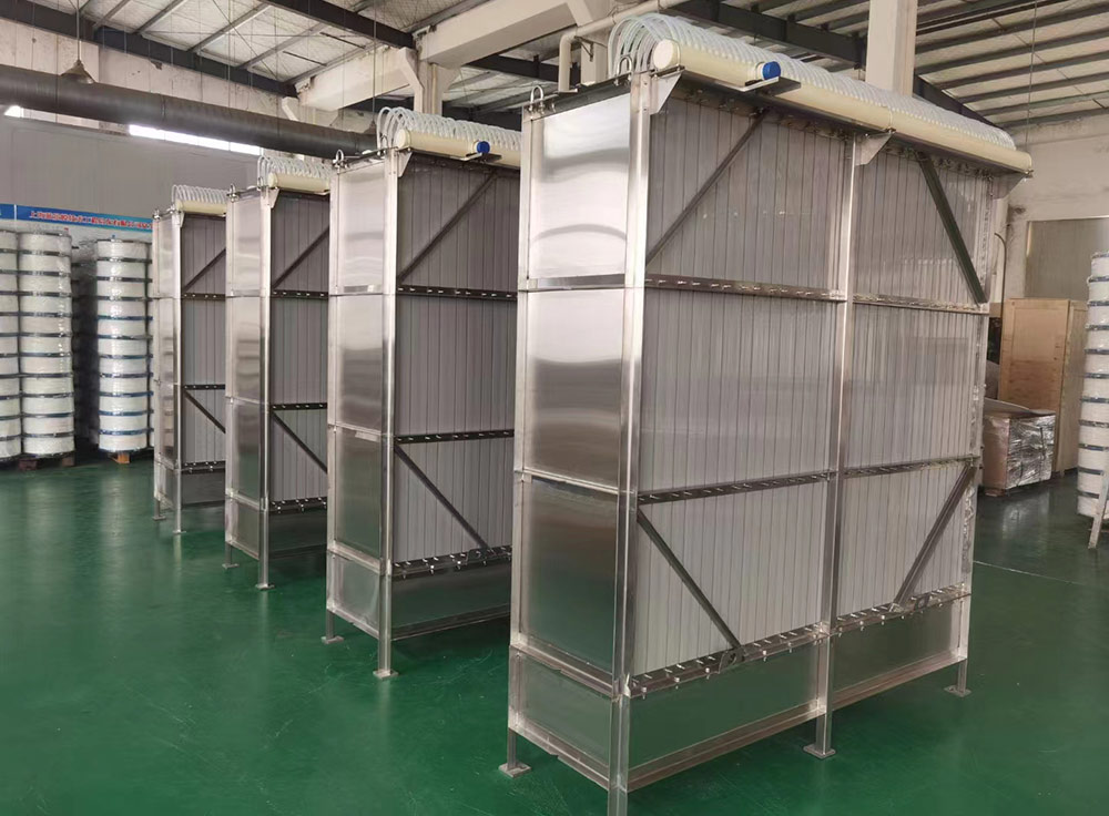 Flat sheet MBR membrane structure