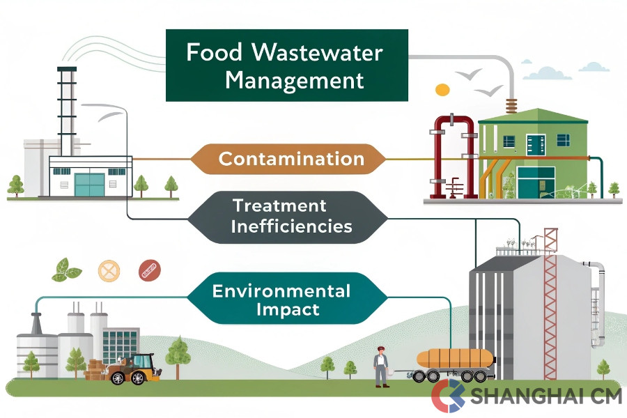Food Processing Wastewater Treatment Challenges (Food wastewater challenges diagram)Food processing wastewater characteristics chart